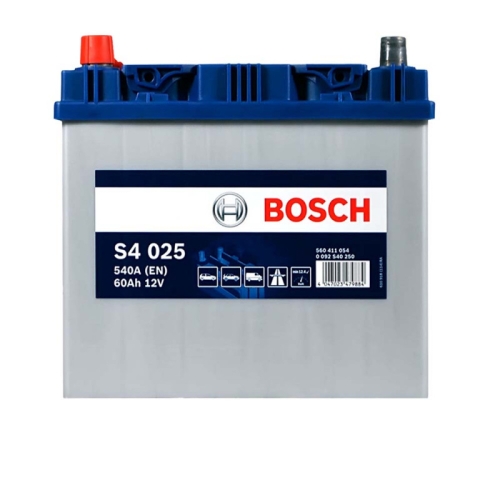 Акумулятор автомобільний Bosch 60Ah 540A S40 250 D23 Asia L+