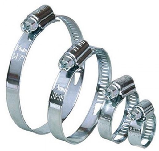 Хомут металевий червячний Maxion 60-80/W2 9мм нерж. нікельована сталь