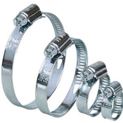 Хомут металевий червячний Maxion 60-80/W2 9мм нерж. нікельована сталь