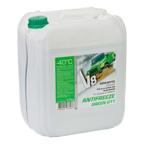 Антифриз V8 -40°C G11 зелений 10кг
