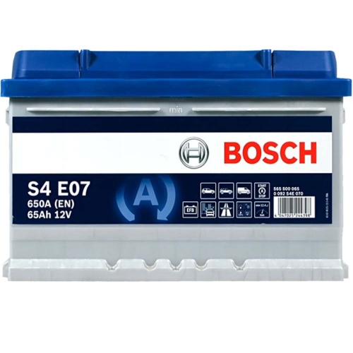 Акумулятор автомобільний Bosch 65Ah 650A EFB S4E 070 LB3 R+