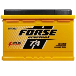 Аккумулятор автомобильный Forse 74Ah 720A R+ L3