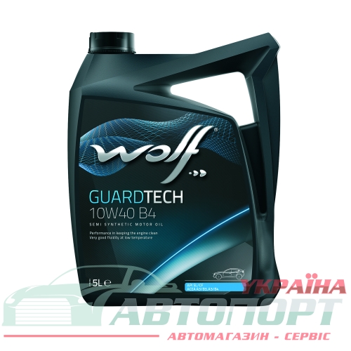 Моторна Олива Wolf 10W-40 Guardtech B4 5л