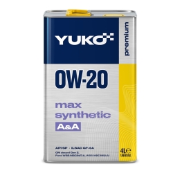 Моторна Олива Yuko 0W-20 Max Synthetic 4л