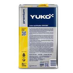 Моторна Олива Yuko 0W-20 Max Synthetic 4л