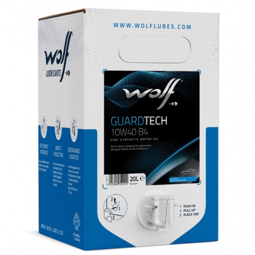 Моторна Олива Wolf 10W-40 Guardtech B4 BIB 20л