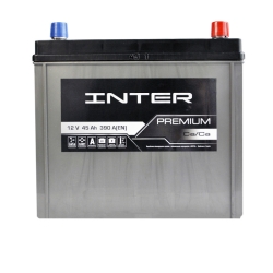 Акумулятор автомобільний Inter 45Ah 390A Premium Asia R+ B24