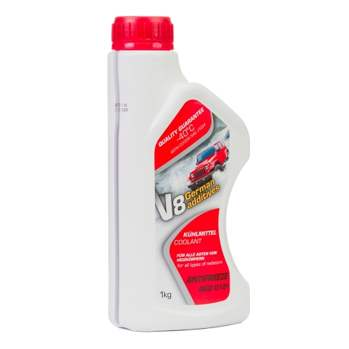 Антифриз V8 -35°C G12+ МЕГ червоний 1кг