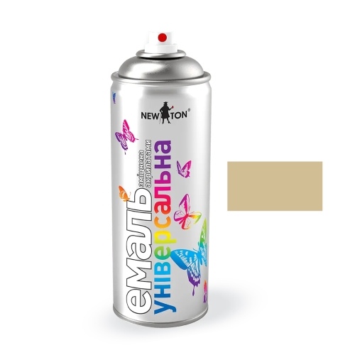 Фарба Емаль Універсальна New Ton RAL 1001 Бежева матова Аерозоль 400мл