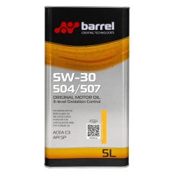 Моторное масло Barrel Original 5W-30 504 507 5л