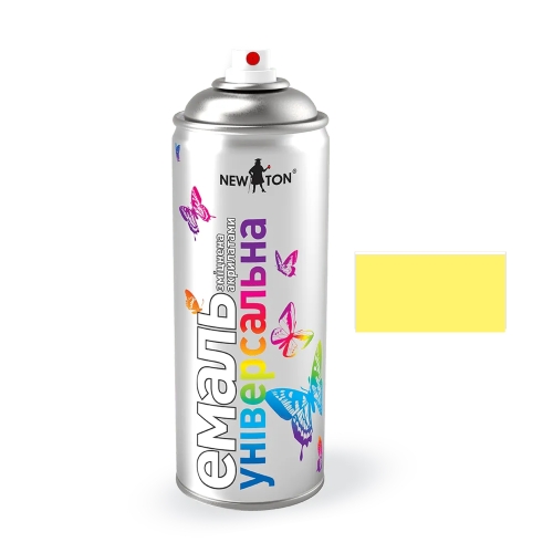 Фарба Емаль Універсальна New Ton RAL 1016 Лимонно-жовта Аерозоль 400мл