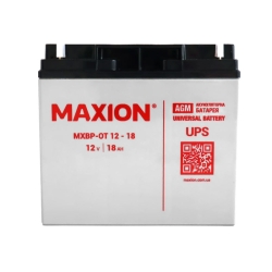 Акумулятор Стаціонарний Maxion AGM 12V 18Ah MXBP-OT 18-12 -|+
