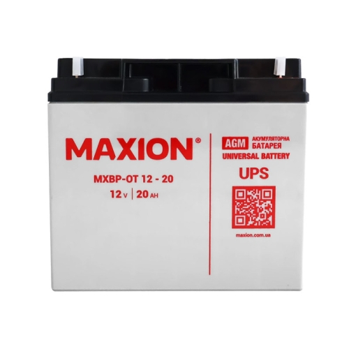 Акумулятор Стаціонарний Maxion AGM 12V 20Ah MXBP-OT 20-12 -|+