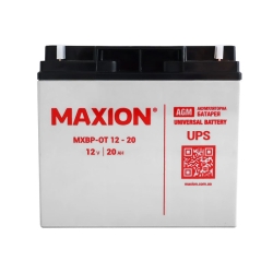 Акумулятор Стаціонарний Maxion AGM 12V 20Ah MXBP-OT 20-12 -|+