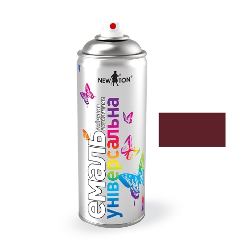 Краска Универсальная New Ton Темно-вишневая RAL 3005 400мл
