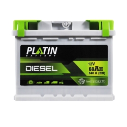 Акумулятор автомобільний Platin 68Ah 640A Silver Diesel MF R+ L2