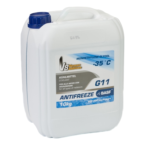 Антифриз V8 -35°C G11 МЕГ синій 10кг