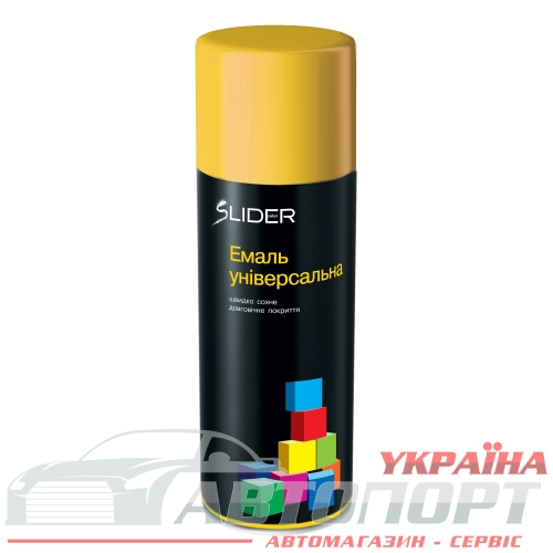 Фарба Емаль Універсальна Lider RAL 1023 Жовта Аерозоль 400мл