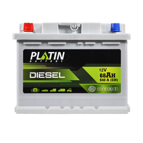 Акумулятор автомобільний Platin 68Ah 640A Silver Diesel MF L+ L2