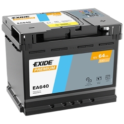 Аккумулятор автомобильный Exide 64Аh 640Ah Premium EA640 R+ L2