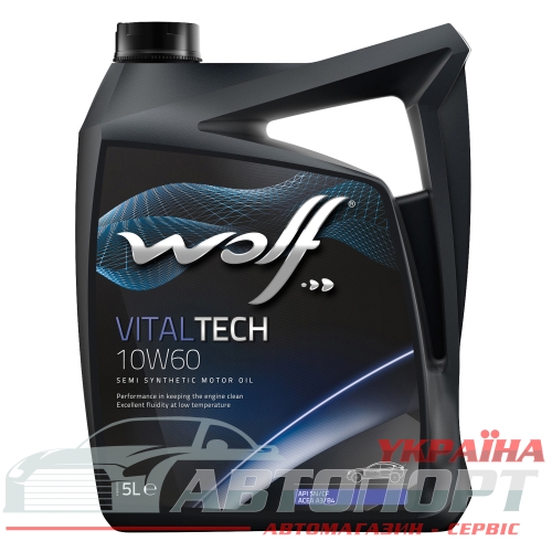 Моторна Олива Wolf 10W-60 Vitaltech 5л