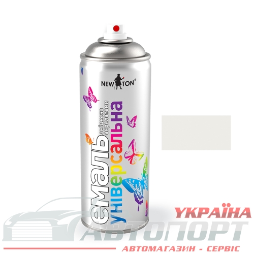Автофарба Емаль Металік New Ton 01 (D31) Renault білий Аерозоль 400мл