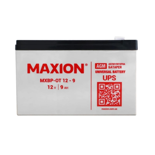Акумулятор Стаціонарний Maxion AGM 12V 9AhMXBP-OT 9-12 +|-