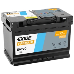 Аккумулятор автомобильный Exide 77Аh 760Ah Premium EA770 R+ L3