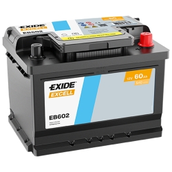Аккумулятор автомобильный Exide 60Аh 540Ah Excell EB602 R+ LB2