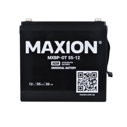 Акумулятор Стаціонарний Maxion AGM 12V 55Ah MXBP-OT 55-12 +|-