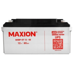 Акумулятор Стаціонарний Maxion AGM 12V 65Ah MXBP-OT 65-12 -|+