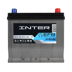 Акумулятор автомобільний Inter 65Ah 600A EFB Premium Asia R+ D23