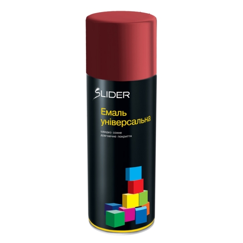 Фарба Емаль Універсальна Lider RAL 3011 Вишнева Аерозоль 400мл