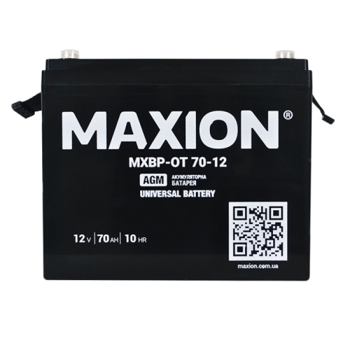 Акумулятор Стаціонарний Maxion AGM 12V 70Ah MXBP-OT 70-12 +|-