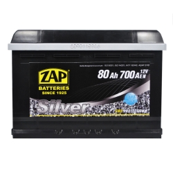 Аккумулятор автомобильный ZAP 80Ah 700A Silver R+ 580 83 L3