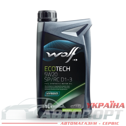 Моторна Олива Wolf 5W-20 Ecotech SP/RC D1-3 1л