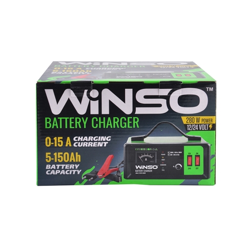 Зарядний пристрій АКБ Winso Амперметр індикатор 15A 12-24V 150Ah 280W