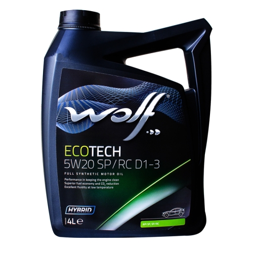 Моторна Олива Wolf 5W-20 Ecotech SP/RC D1-3 4л