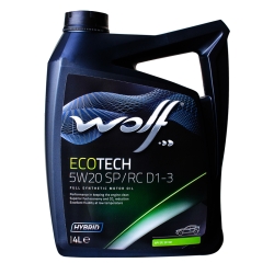 Моторна Олива Wolf 5W-20 Ecotech SP/RC D1-3 4л