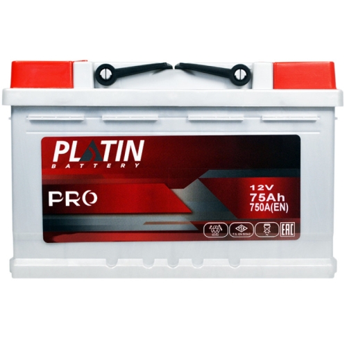 Акумулятор автомобільний Platin 75Ah 750A Pro MF R+ L3В