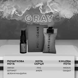 Ароматизатор повітря Hurricane Mirror Standart Gray з флаконом 10мл