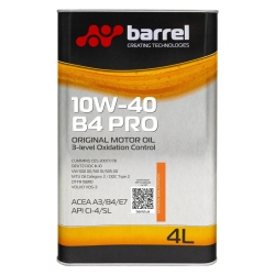 Моторное масло Barrel Original 10W-40 B4 PRO 4л