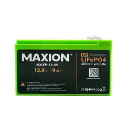 Акумулятор LiFePO4 Maxion 12V 9Ah MXLFP-12-09