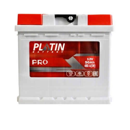 Акумулятор автомобільний Platin 50Ah 480A Pro MF R+ L1