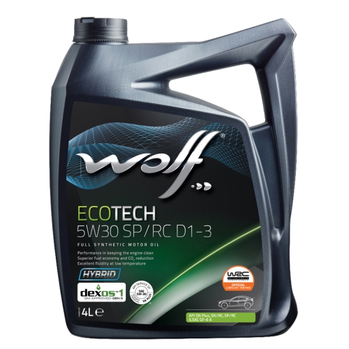 Моторна Олива Wolf 5W-30 Ecotech SP/RC D1-3 4л