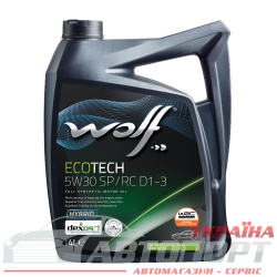 Моторна Олива Wolf 5W-30 Ecotech SP/RC D1-3 4л