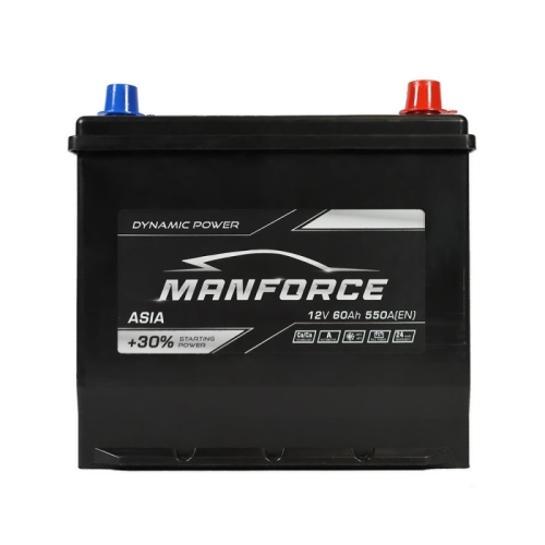 Акумулятор автомобільний Manforce 60Ah 550A TR Asia R+ SMF D23 B01