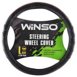 Чохол на кермо Екошкіра Winso L 39-41см чорно коричневий 140930