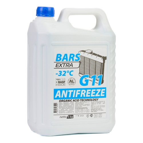 Антифриз Bars -32°C G11 Синій 5кг