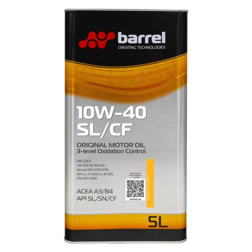 Моторное масло Barrel Original 10W-40 SL CF 5л